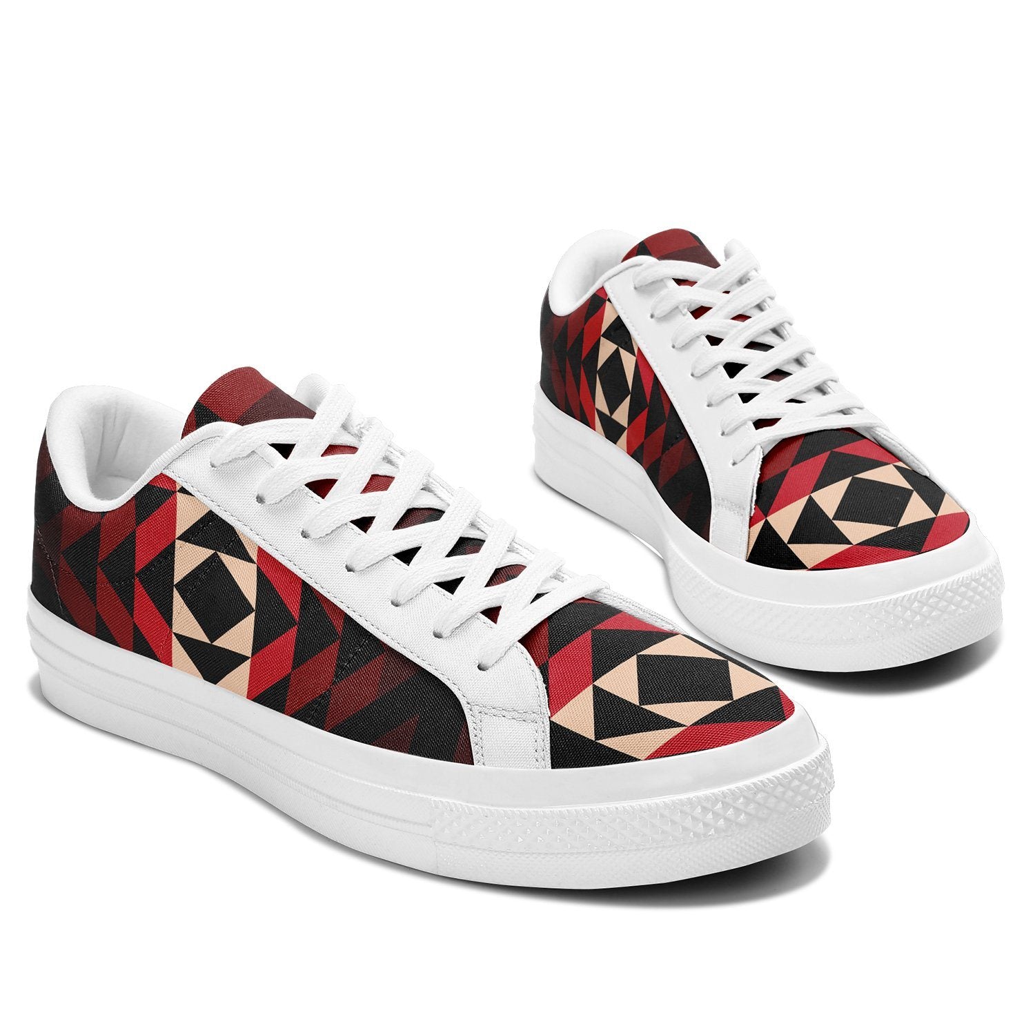 Black Rose Aapisi Low Top Canvas Shoes White Sole aapisi Herman 