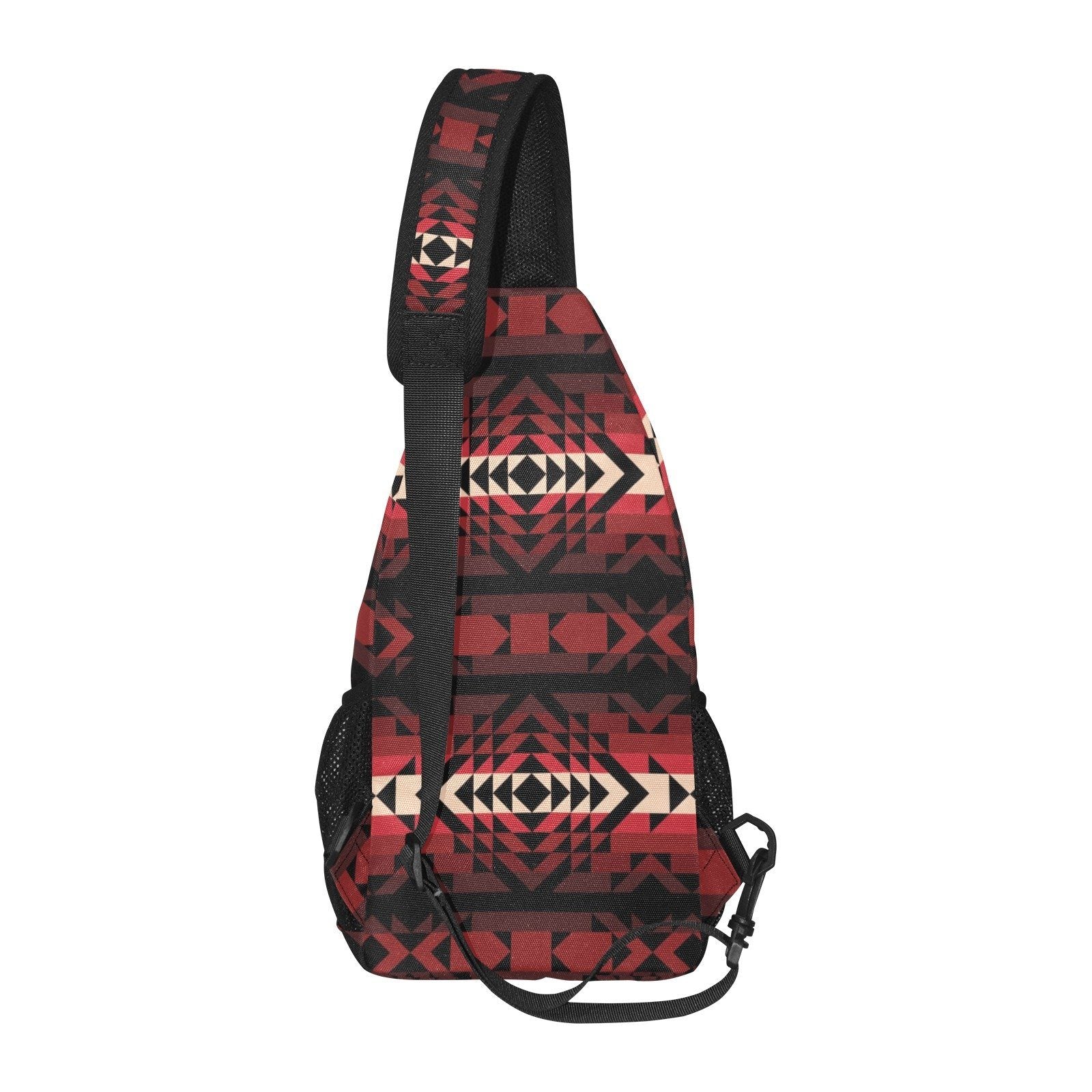 Black Rose All Over Print Chest Bag (Model 1719) All Over Print Chest Bag (1719) e-joyer 