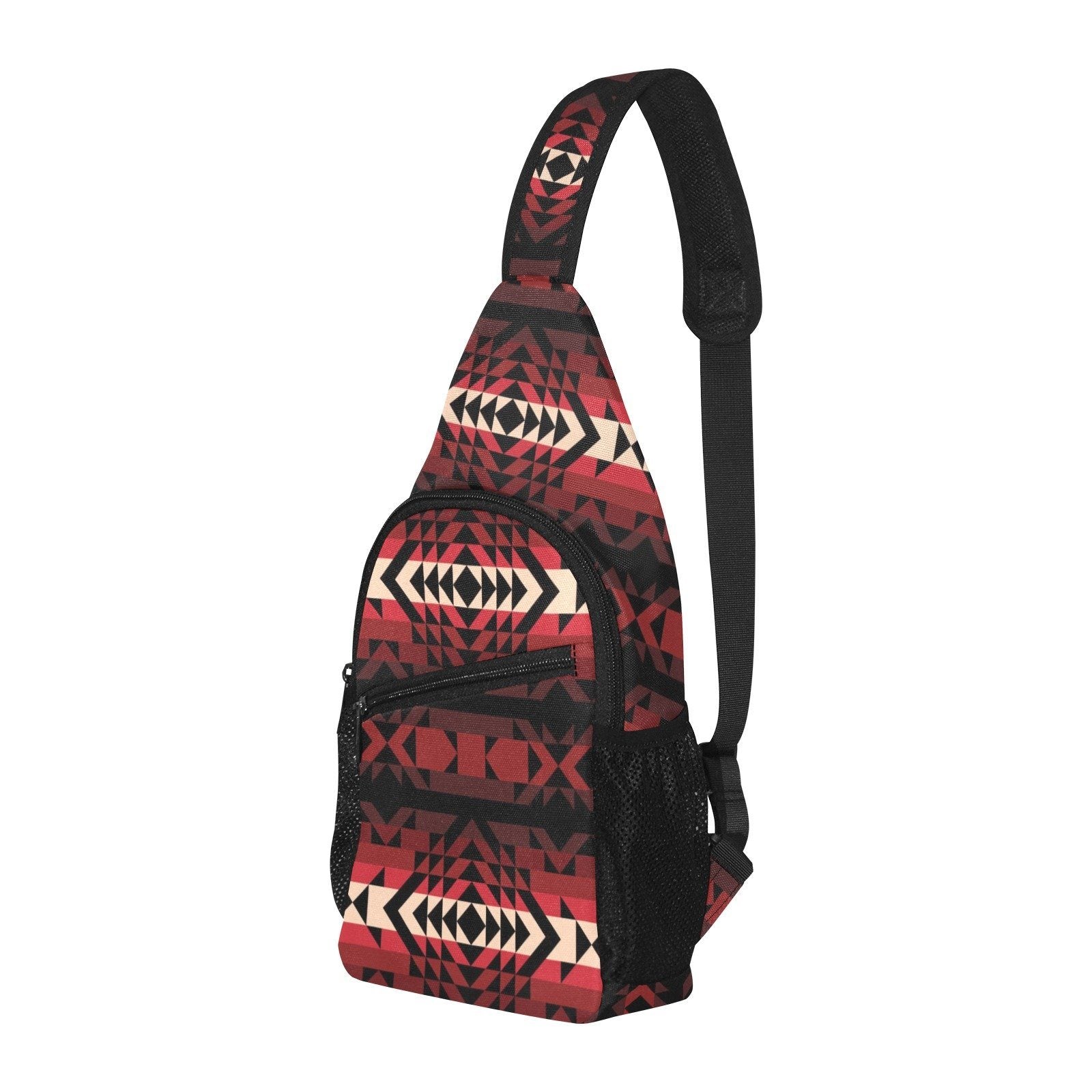 Black Rose All Over Print Chest Bag (Model 1719) All Over Print Chest Bag (1719) e-joyer 