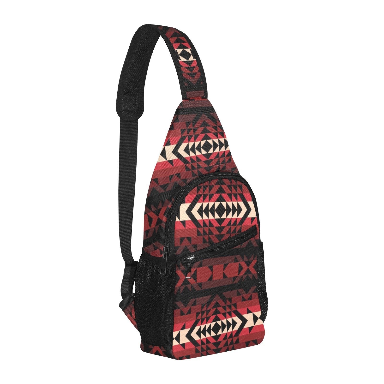 Black Rose All Over Print Chest Bag (Model 1719) All Over Print Chest Bag (1719) e-joyer 