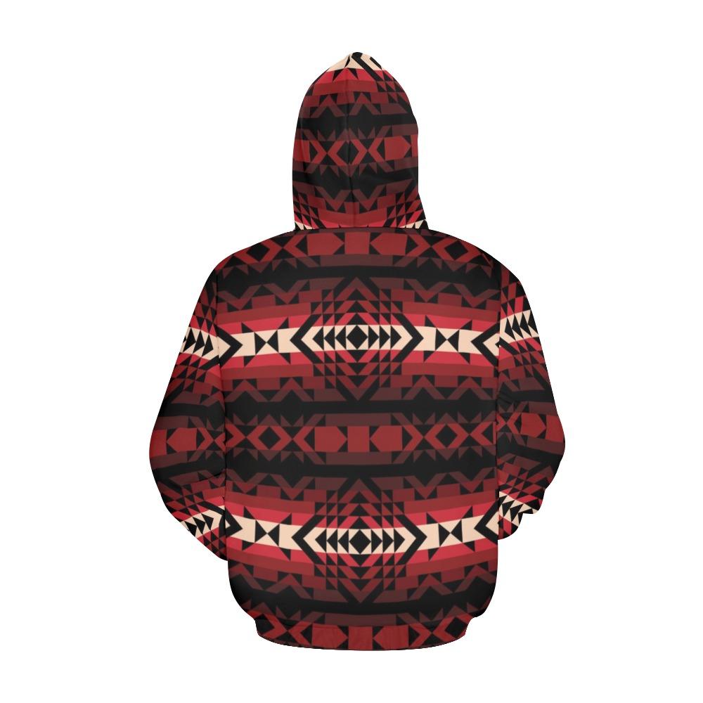 Black Rose All Over Print Hoodie for Women (USA Size) (Model H13) All Over Print Hoodie for Women (H13) e-joyer 