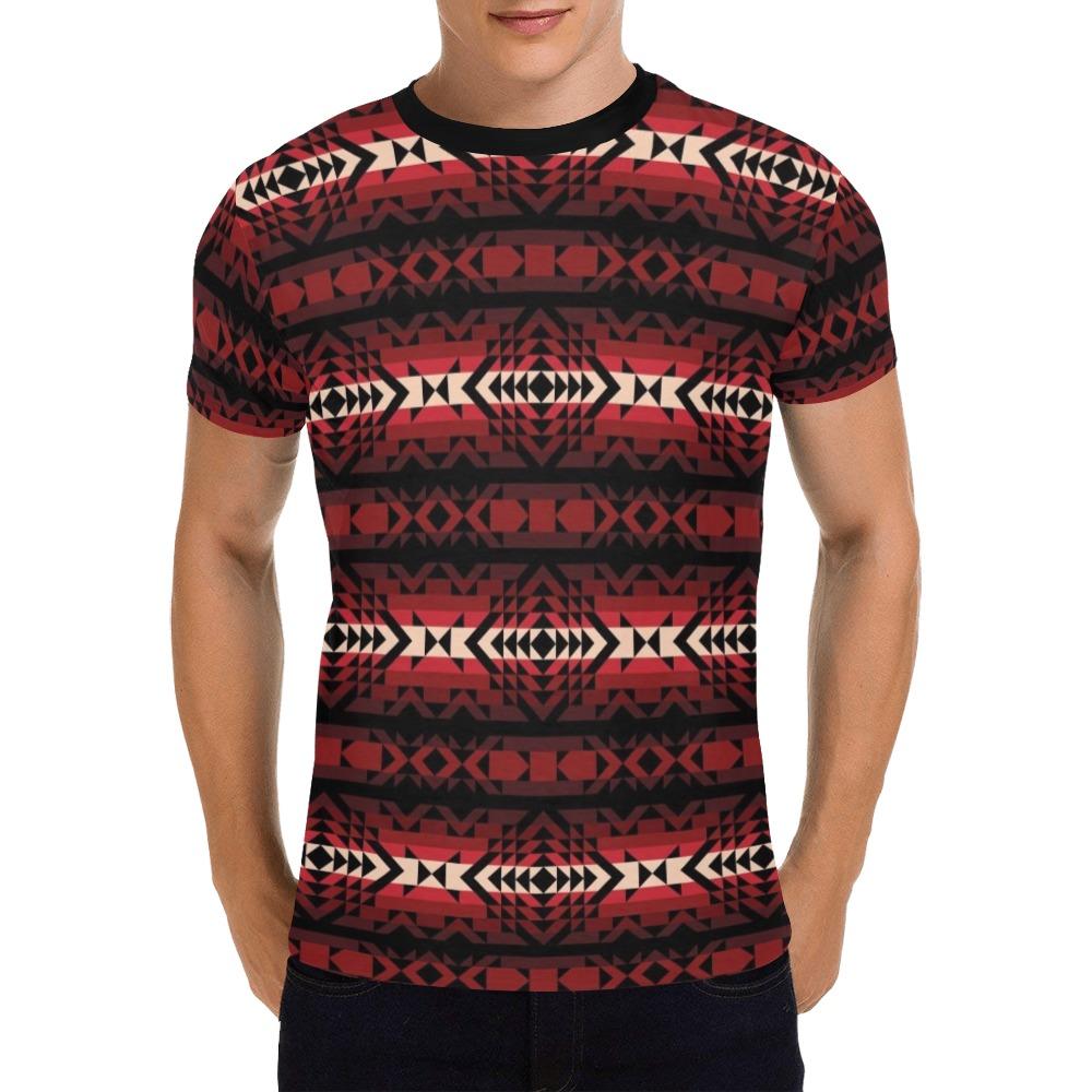 Black Rose All Over Print T-Shirt for Men (USA Size) (Model T40) All Over Print T-Shirt for Men (T40) e-joyer 