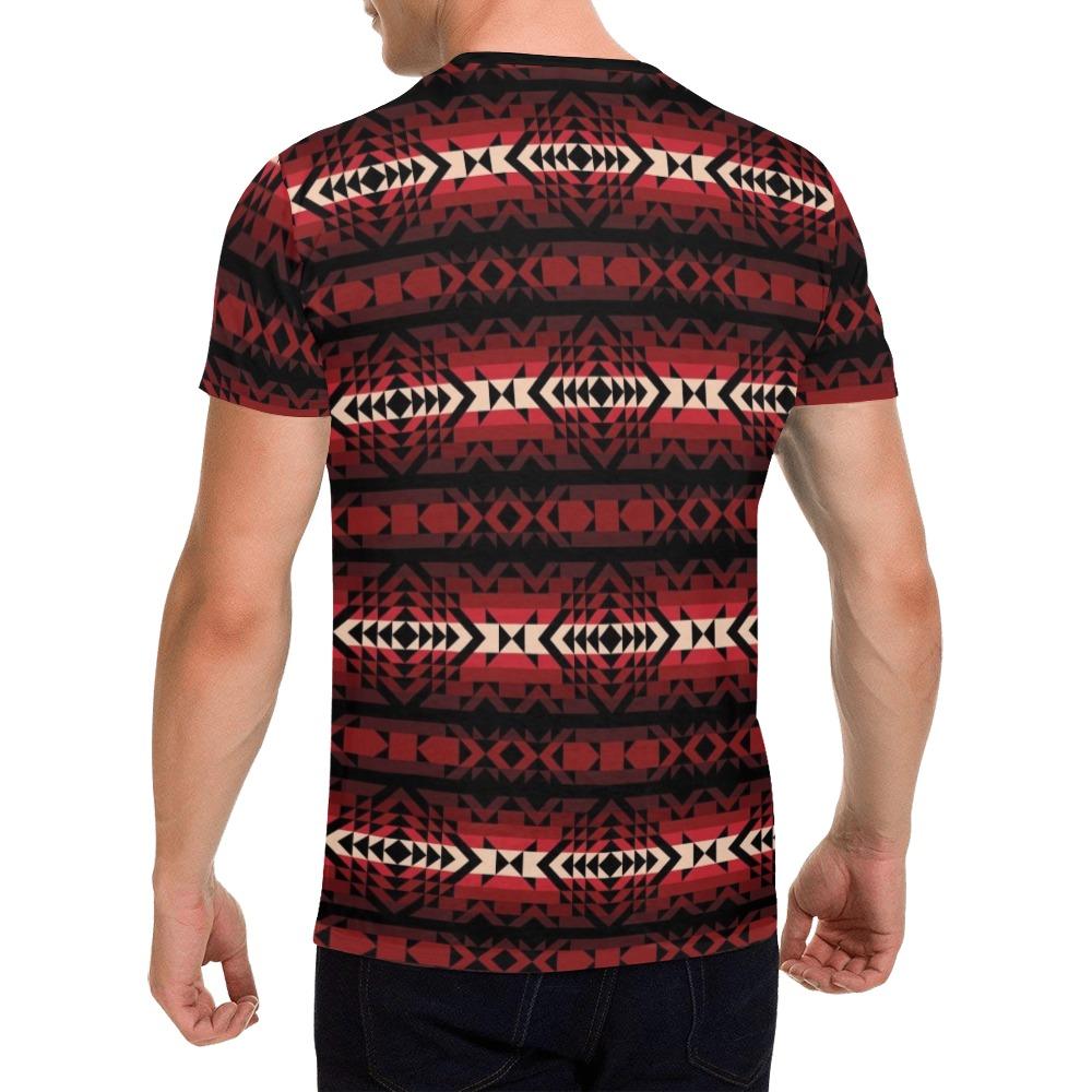 Black Rose All Over Print T-Shirt for Men (USA Size) (Model T40) All Over Print T-Shirt for Men (T40) e-joyer 
