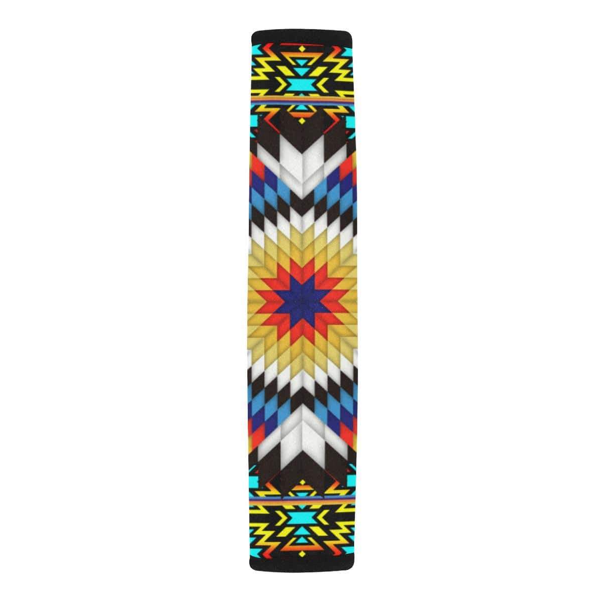 Blackfire and Turquoise Star Car Seat Belt Cover 7''x12.6'' Car Seat Belt Cover 7''x12.6'' e-joyer 