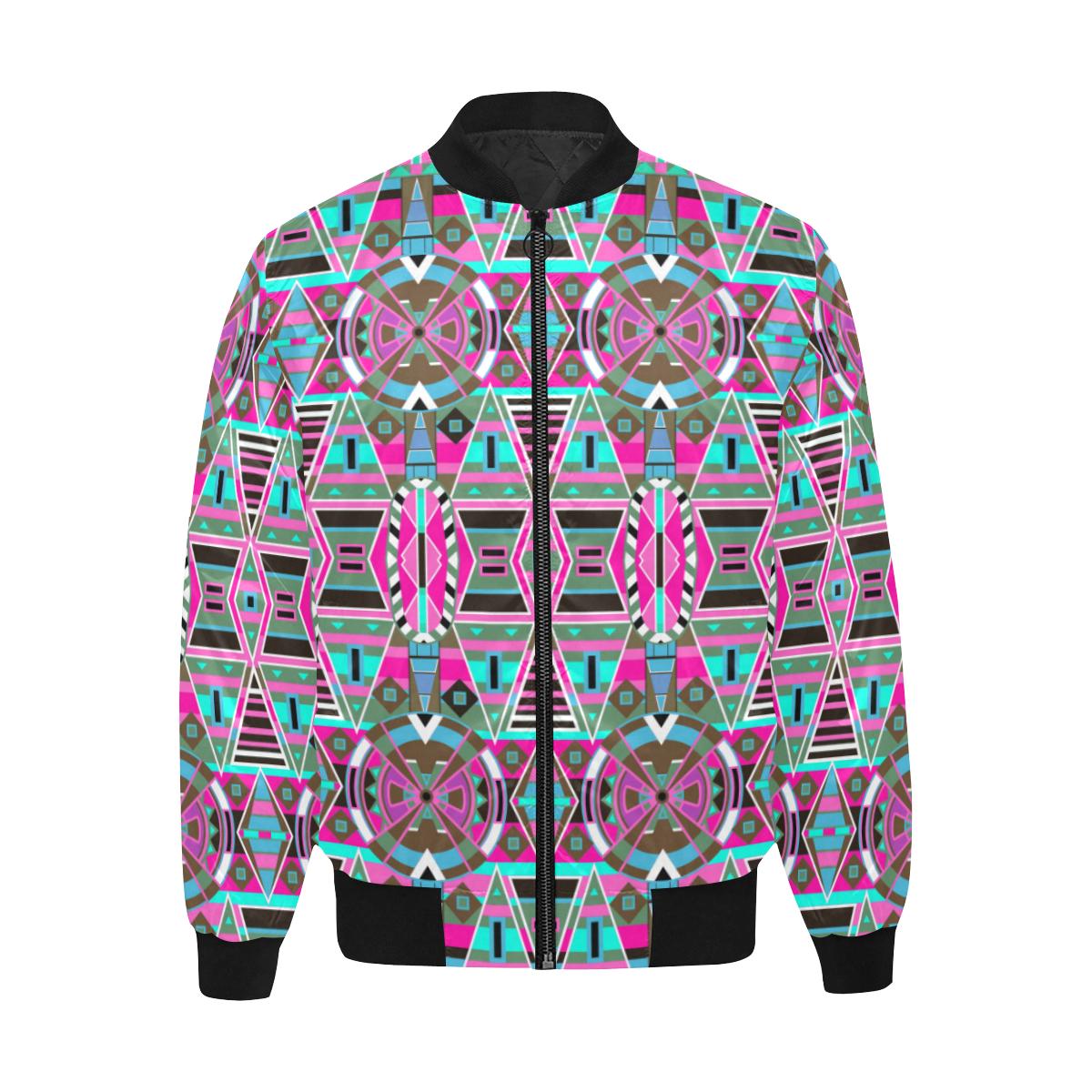 Blood Captive All Over Print Quilted Bomber Jacket for Men (Model H33) All Over Print Quilted Jacket for Men (H33) e-joyer 