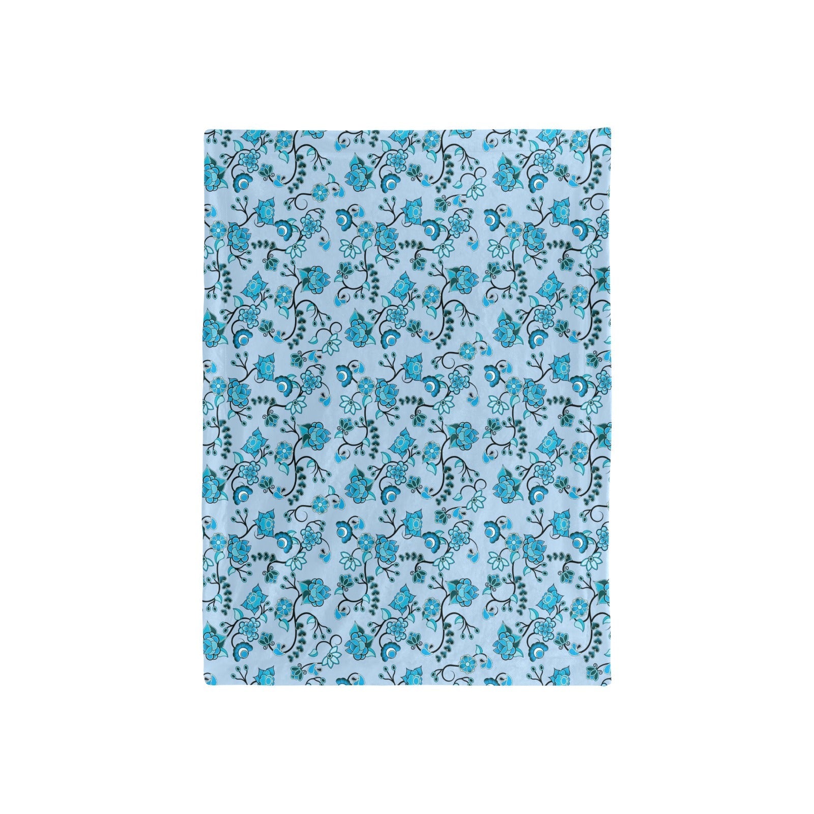 Blue Floral Amour Baby Blanket 40"x50" Baby Blanket 40"x50" e-joyer 