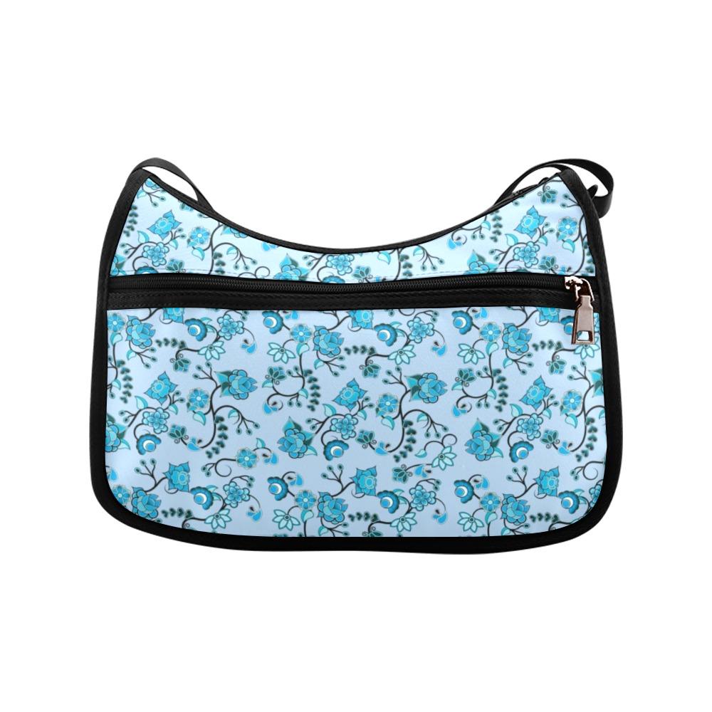 Blue Floral Amour Crossbody Bags (Model 1616) Crossbody Bags (1616) e-joyer 