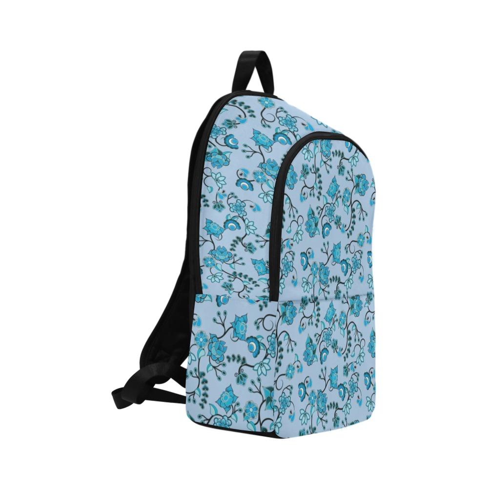 Blue Floral Amour Fabric Backpack for Adult (Model 1659) Casual Backpack for Adult (1659) e-joyer 