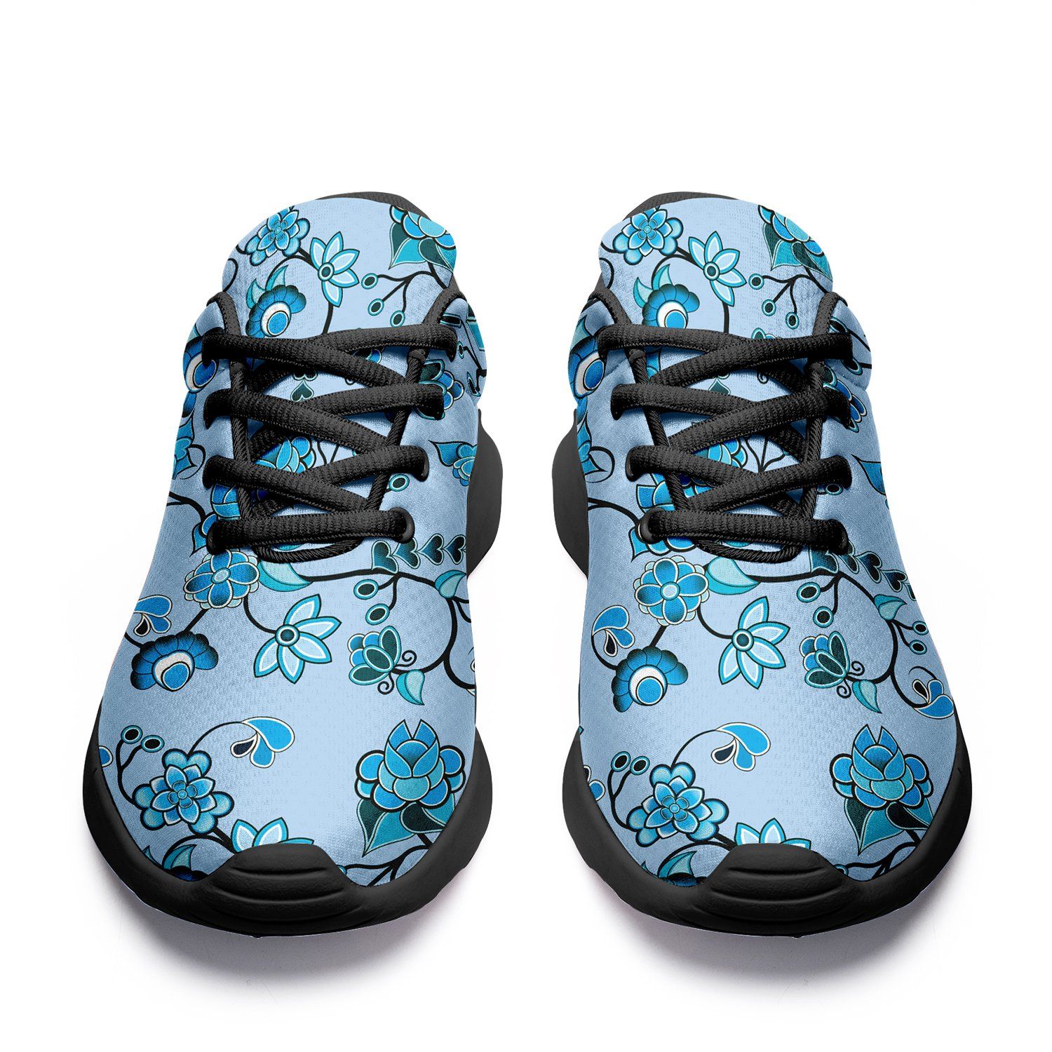 Blue Floral Amour Ikkaayi Sport Sneakers ikkaayi Herman 