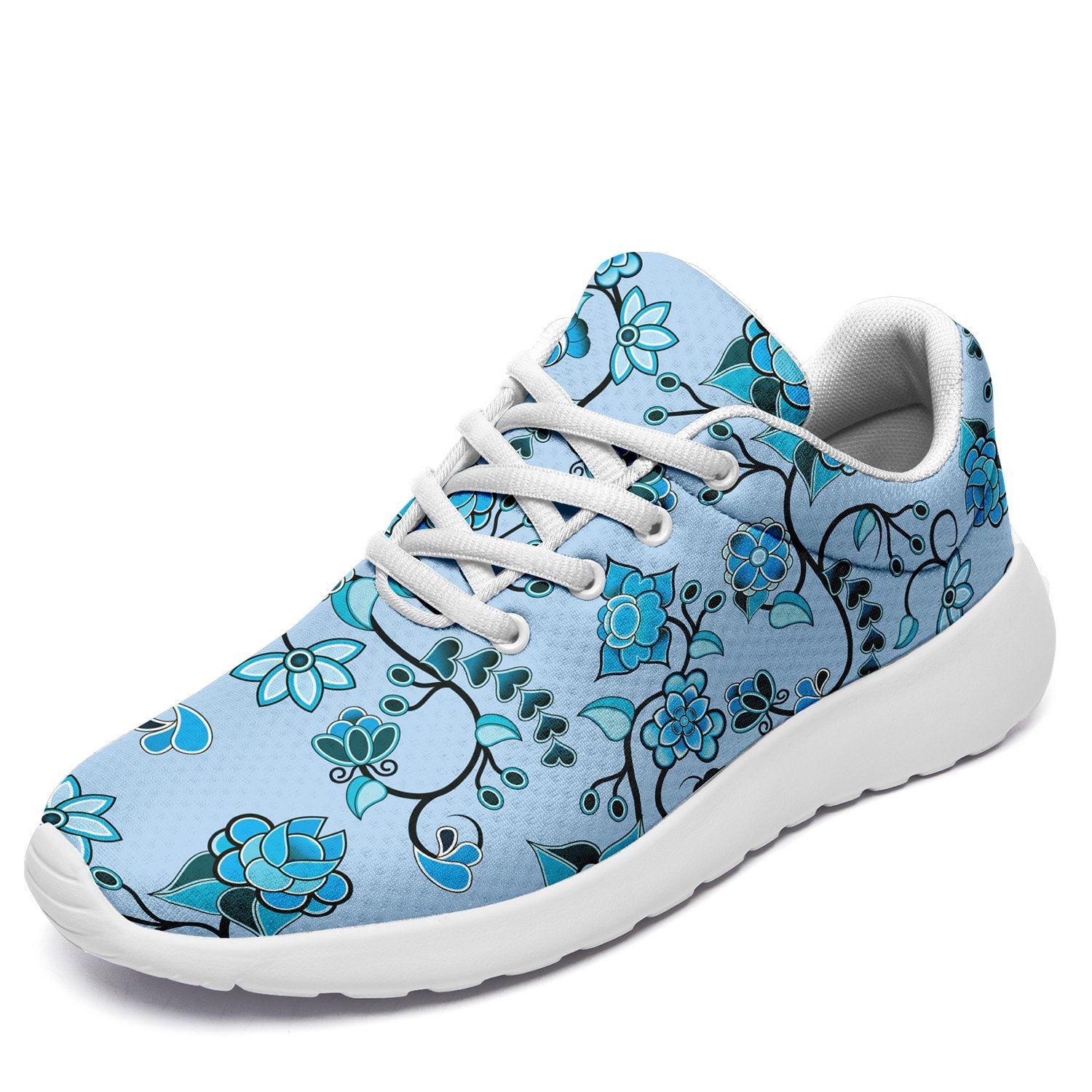 Blue Floral Amour Ikkaayi Sport Sneakers ikkaayi Herman 