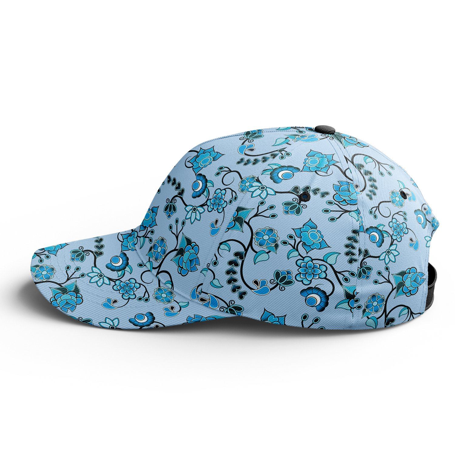 Blue Floral Amour Snapback Hat hat Herman 