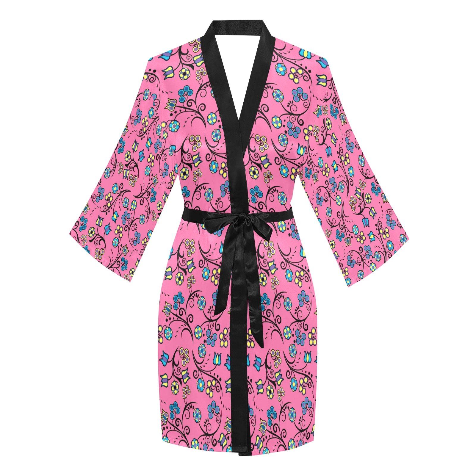 Blue Trio Bubblegum Long Sleeve Kimono Robe Long Sleeve Kimono Robe e-joyer 