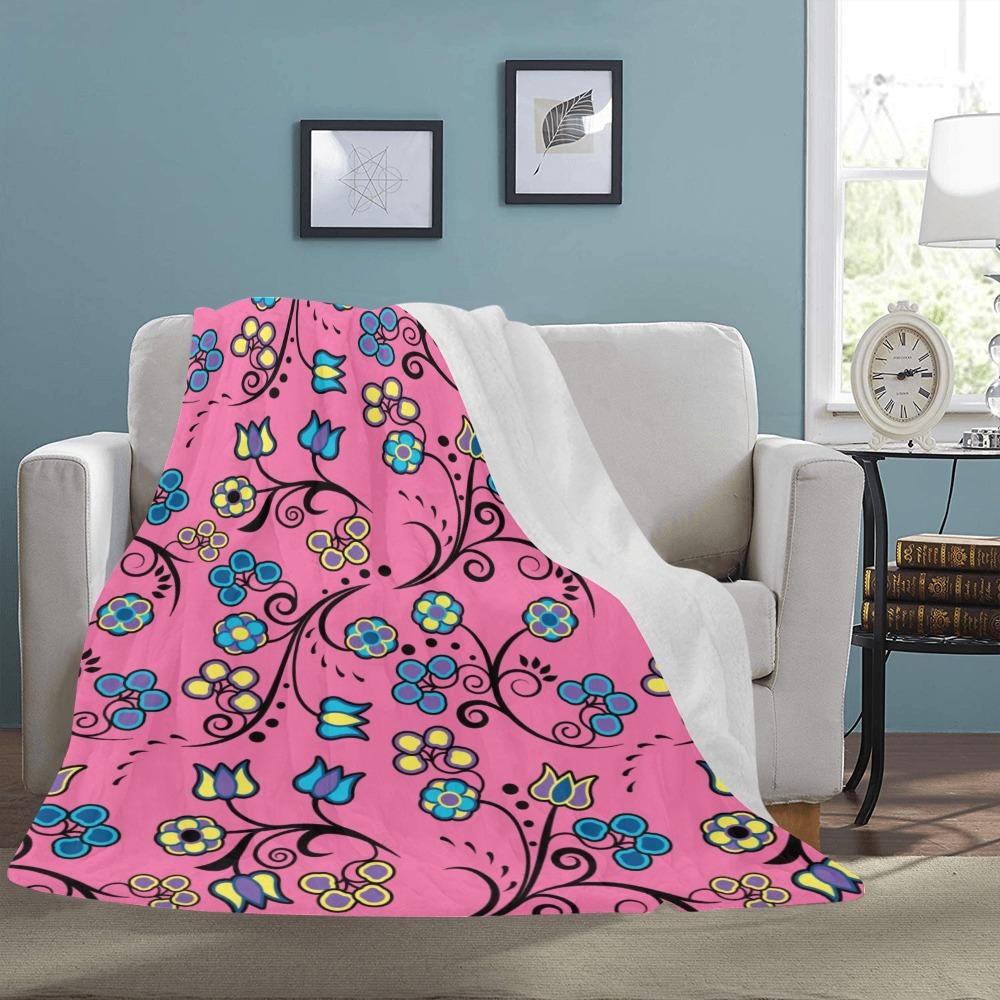 Blue Trio Bubblegum Ultra-Soft Micro Fleece Blanket 60"x80" blanket e-joyer 