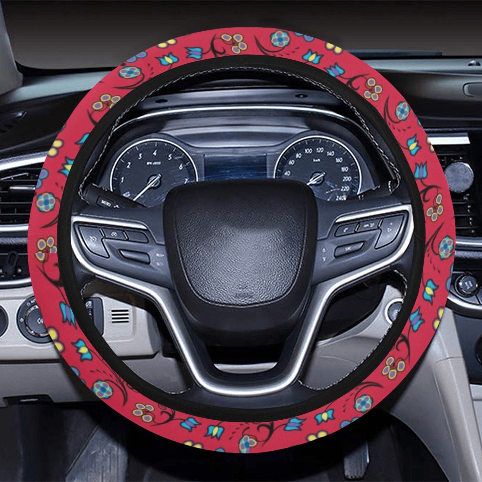 Blue Trio Cardinal Steering Wheel Cover with Elastic Edge Steering Wheel Cover with Elastic Edge e-joyer 