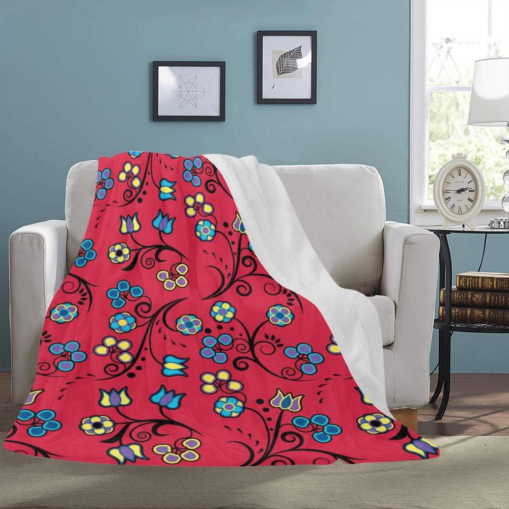 Blue Trio Cardinal Ultra-Soft Micro Fleece Blanket 60"x80" blanket e-joyer 