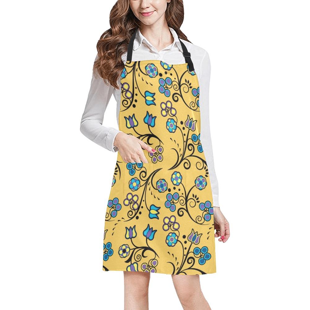 Blue Trio Tuscan All Over Print Apron All Over Print Apron e-joyer 