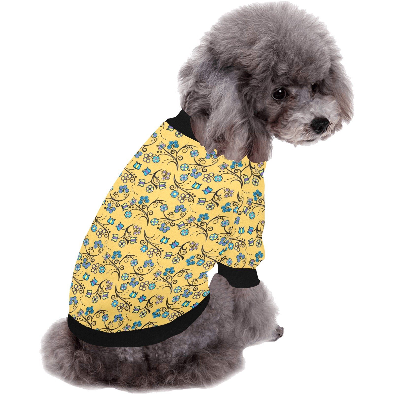 Blue Trio Tuscan Pet Dog Round Neck Shirt Pet Dog Round Neck Shirt e-joyer 