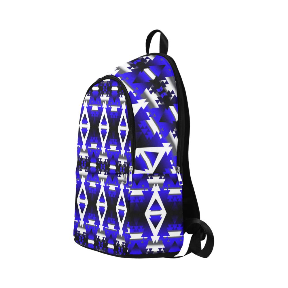 Blue Winter Camp Fabric Backpack for Adult (Model 1659) Casual Backpack for Adult (1659) e-joyer 