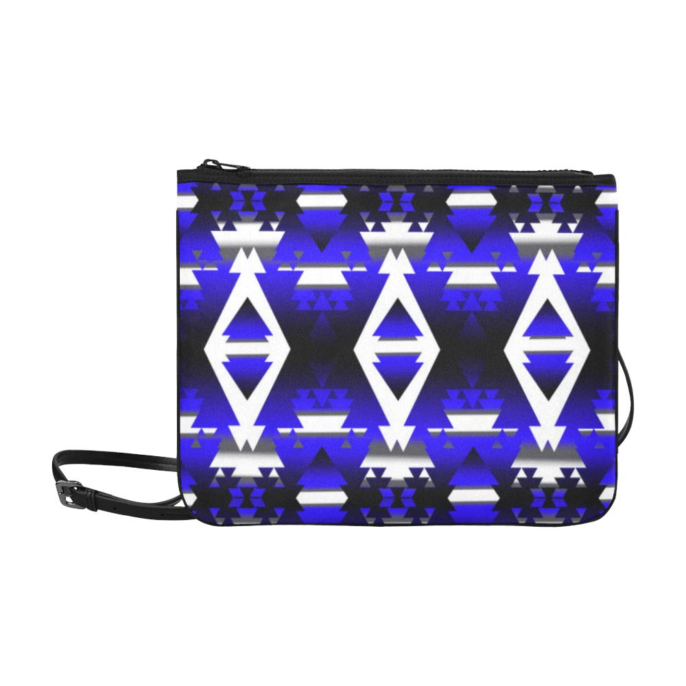 Blue Winter Camp Slim Clutch Bag (Model 1668) Slim Clutch Bags (1668) e-joyer 