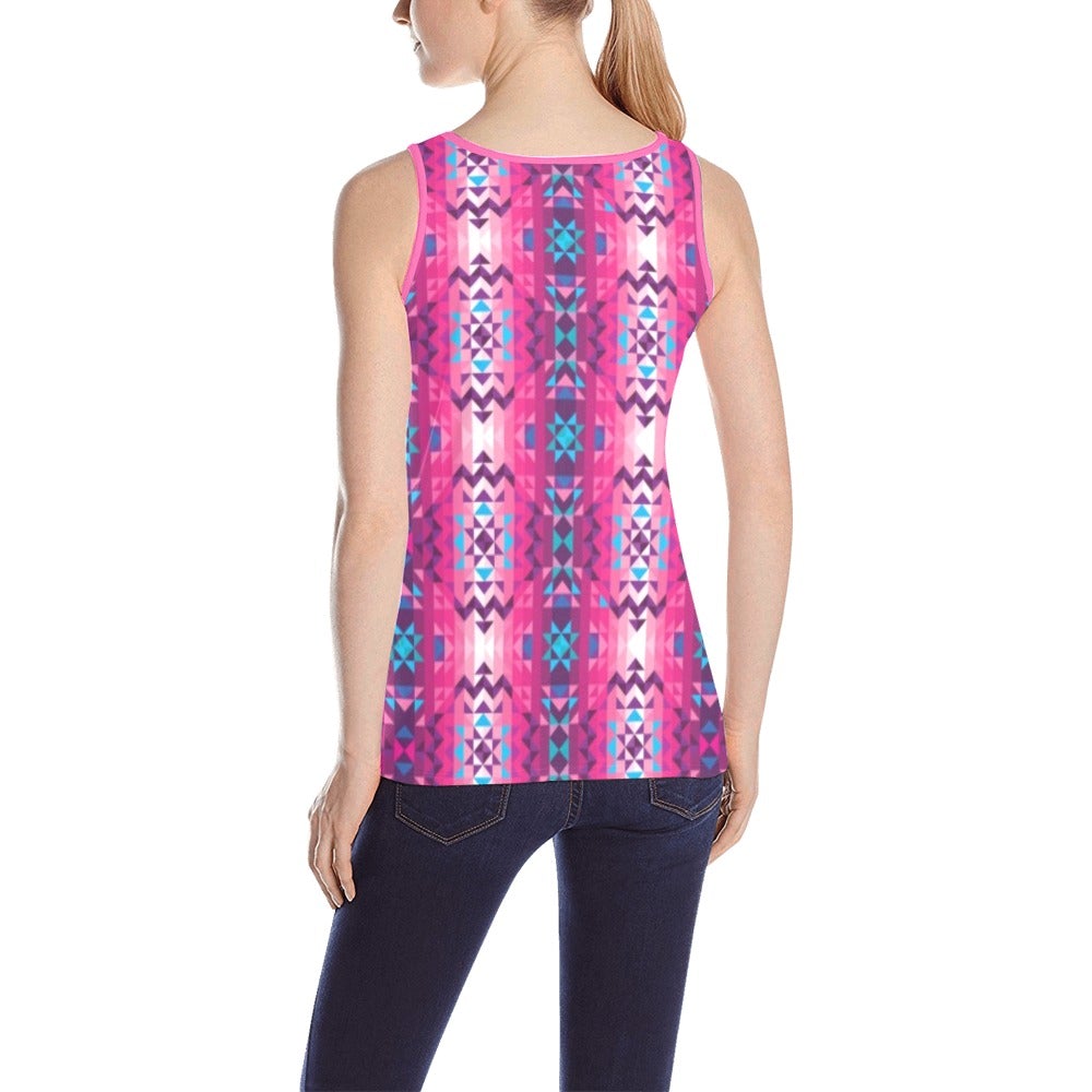 Bright Wave All Over Print Tank Top for Women (Model T43) All Over Print Tank Top for Women (T43) e-joyer 
