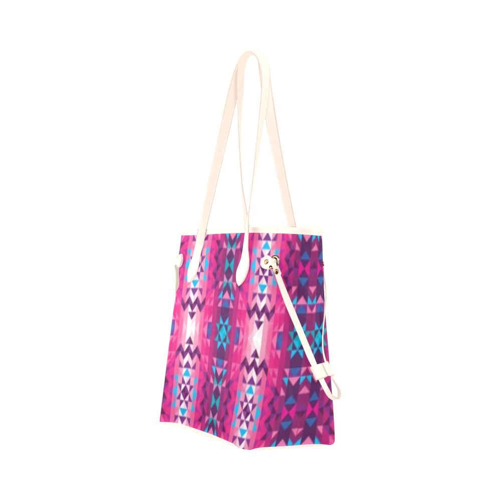 Bright Wave Clover Canvas Tote Bag (Model 1661) Clover Canvas Tote Bag (1661) e-joyer 