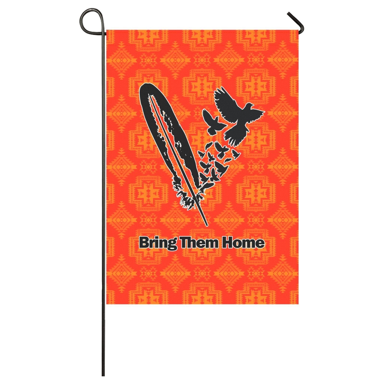 Bring Them Home Feather with Doves Garden Flag 28''x40'' (Two Sides Printing) Garden Flag 28‘’x40‘’ (Two Sides) e-joyer 