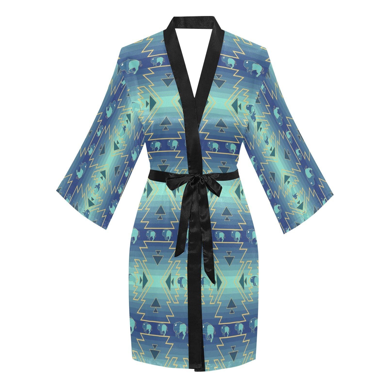 Buffalo Run Long Sleeve Kimono Robe Long Sleeve Kimono Robe e-joyer 