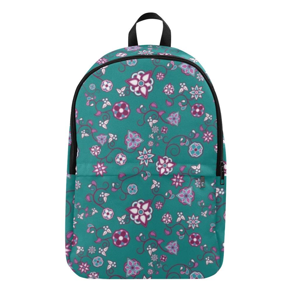 Burgundy Bloom Fabric Backpack for Adult (Model 1659) Casual Backpack for Adult (1659) e-joyer 