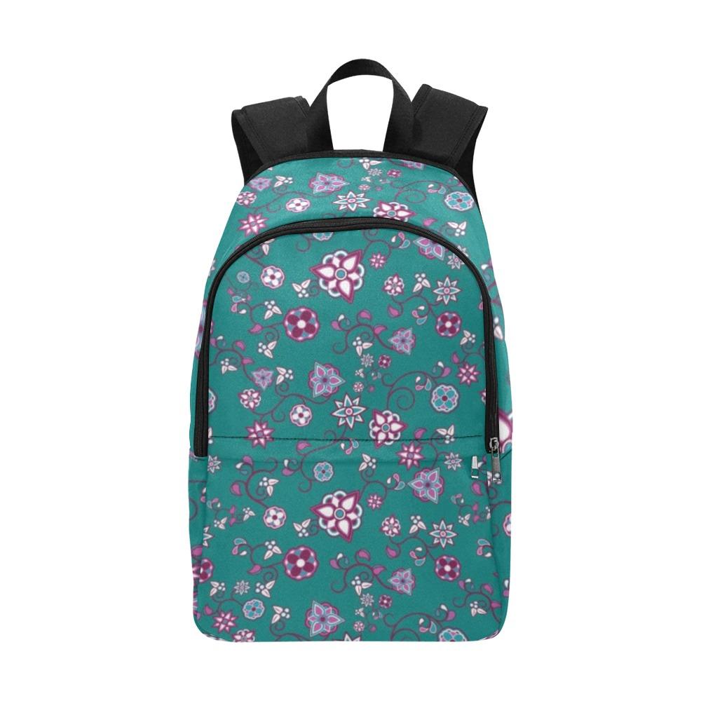 Burgundy Bloom Fabric Backpack for Adult (Model 1659) Casual Backpack for Adult (1659) e-joyer 