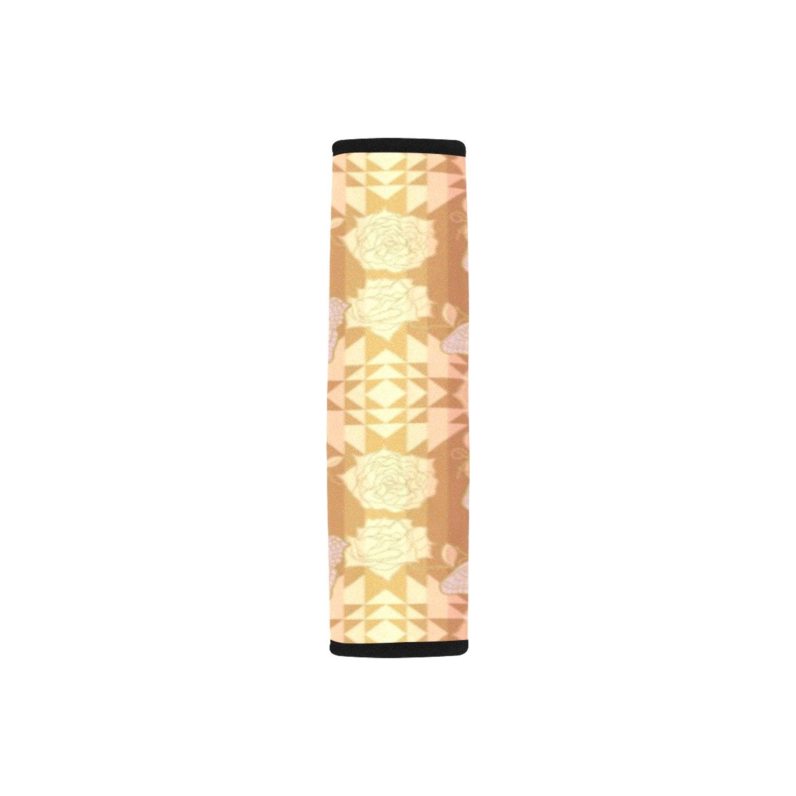 Butterfly and Roses on Geometric Car Seat Belt Cover 7''x12.6'' (Pack of 2) Car Seat Belt Cover 7x12.6 (Pack of 2) e-joyer 