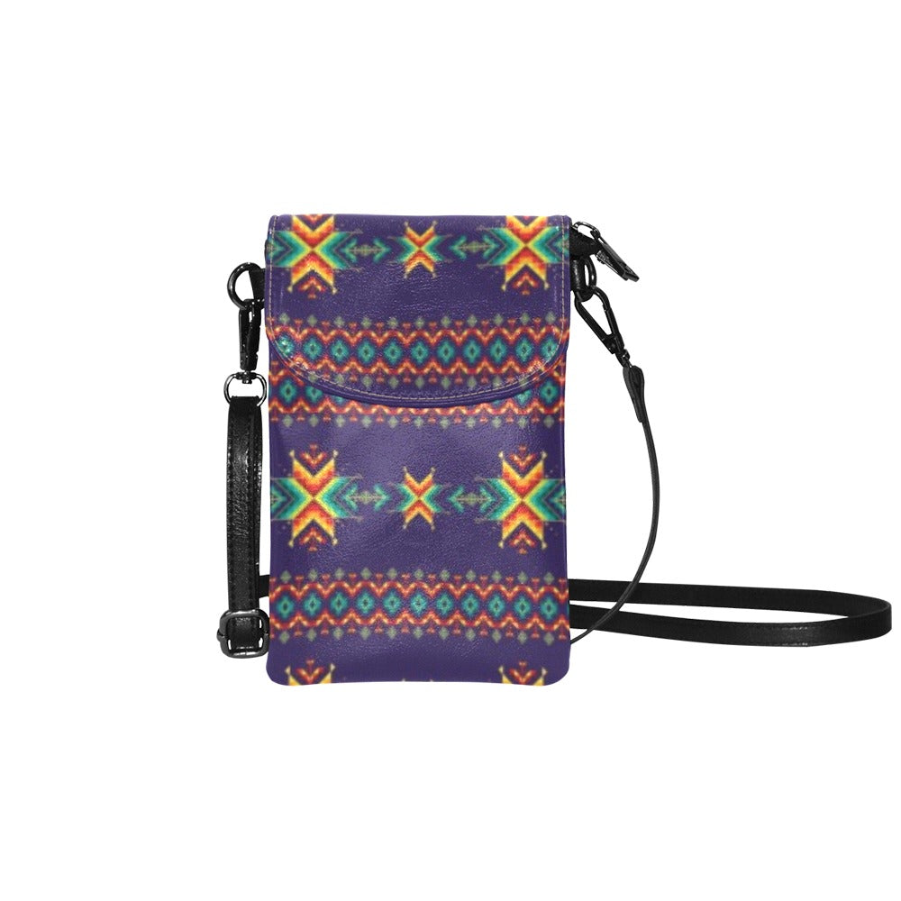 Dreams of Ancestors Indigo Small Cell Phone Purse