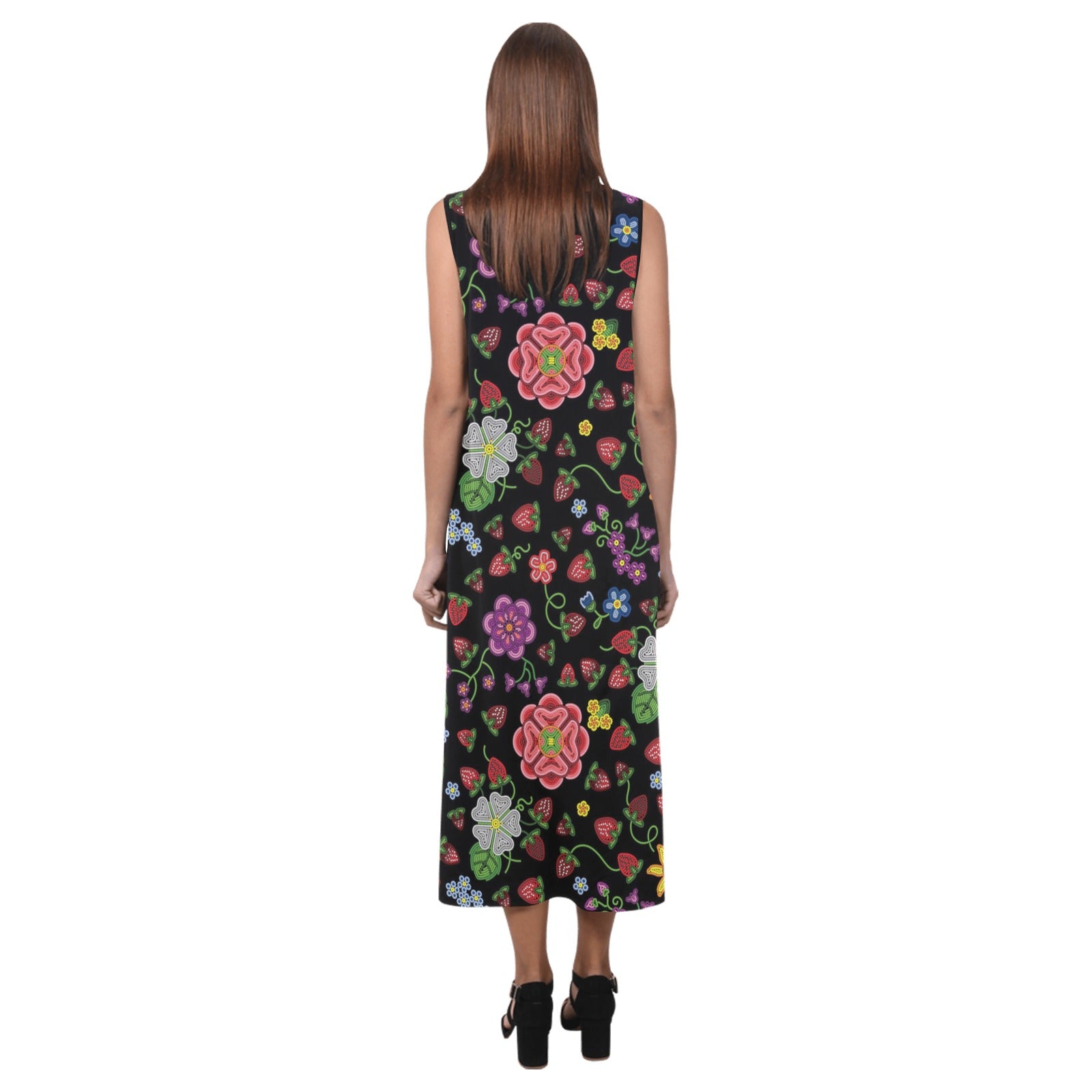 Berry Pop Midnight Phaedra Sleeveless Open Fork Long Dress