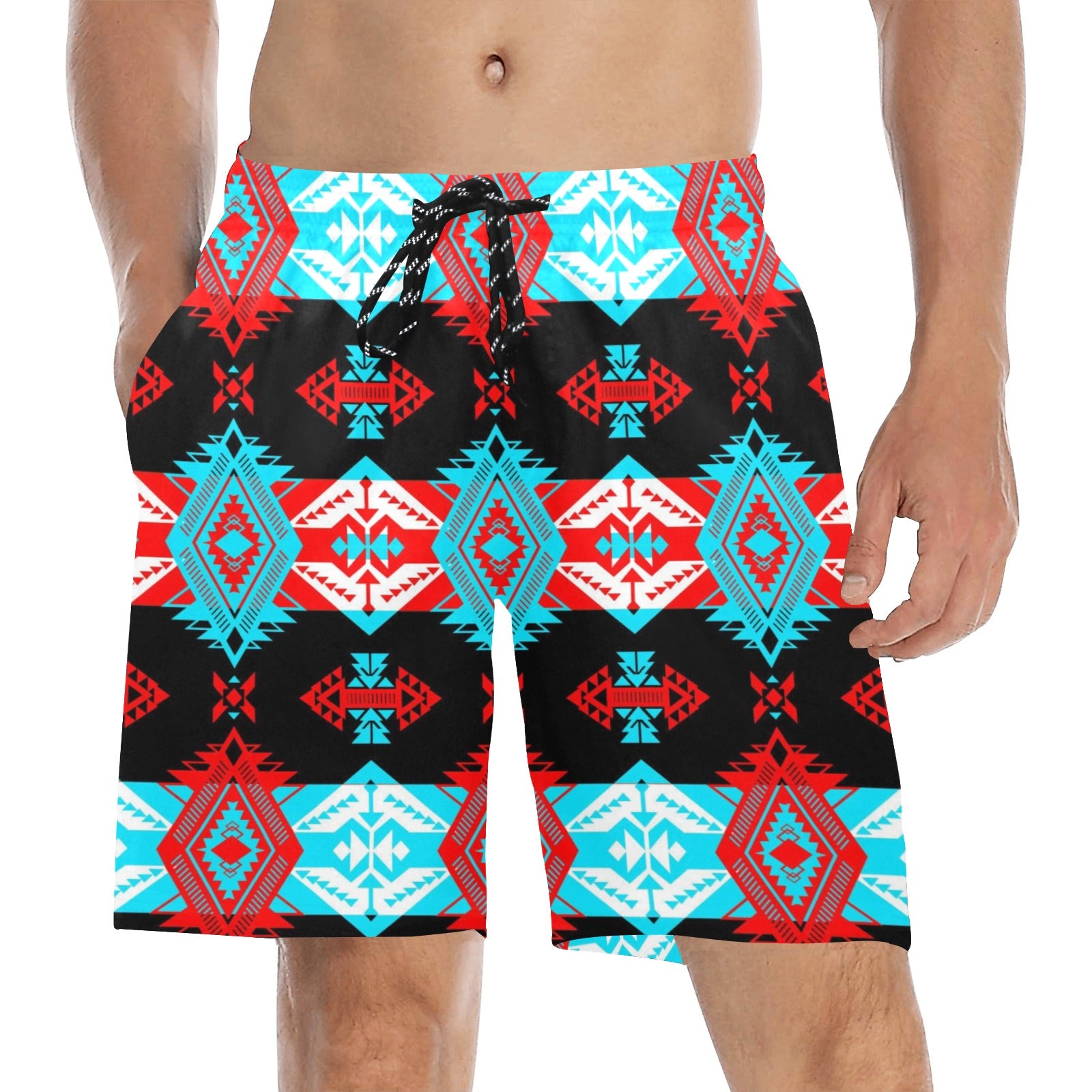 Sovereign Nation Trade Men's Mid-Length Beach Shorts