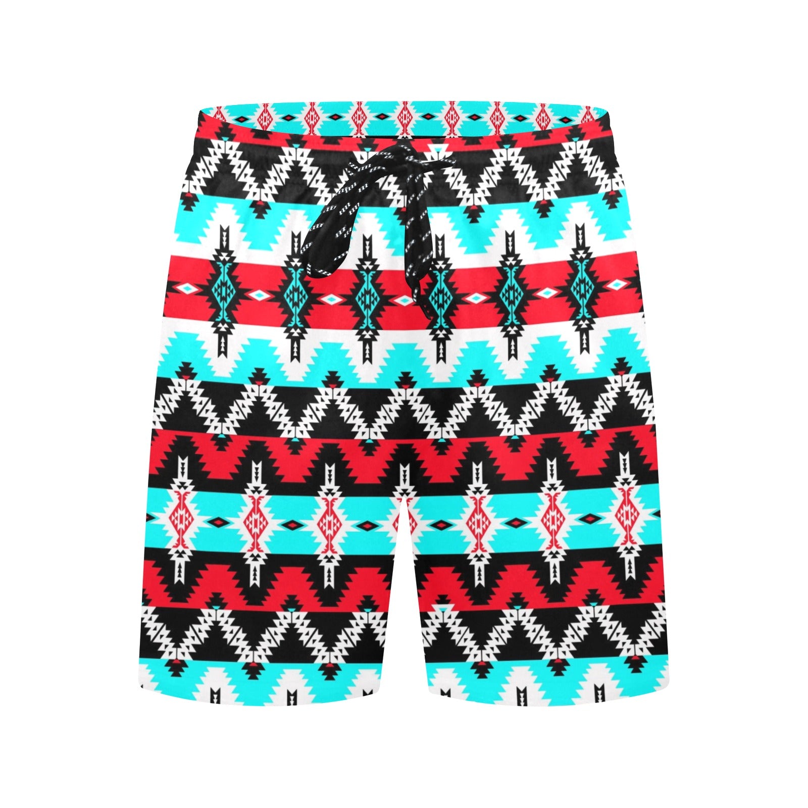 Two Spirit Dance Men's Mid-Length Beach Shorts