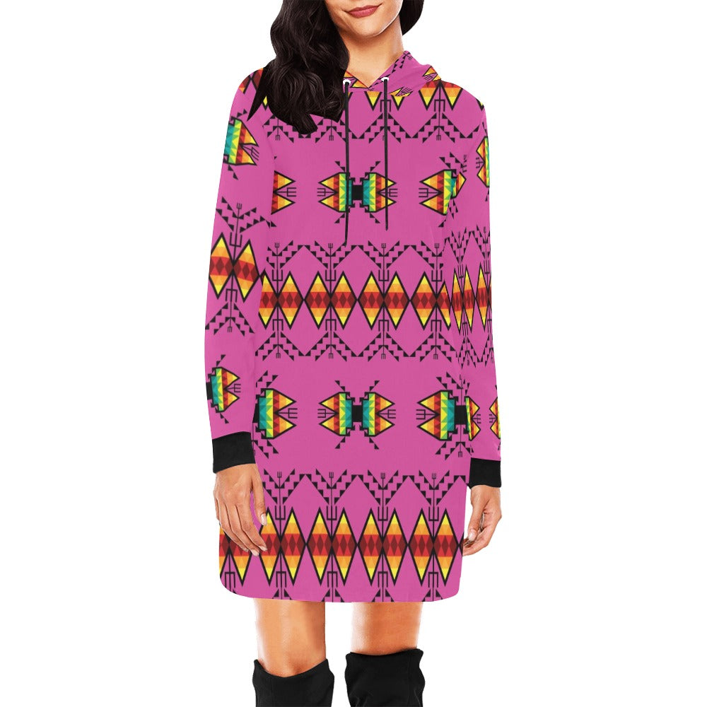 Sacred Trust Pink Hoodie Dress