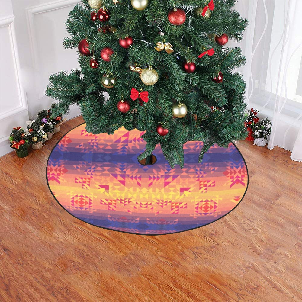 Soleil Indigo Christmas Tree Skirt 47" x 47"