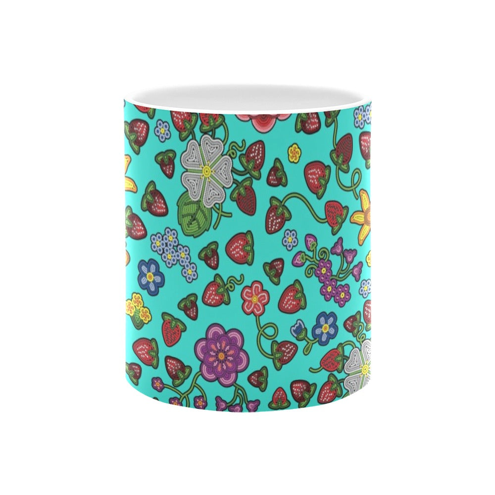 Berry Pop Turquoise White Mug(11OZ)