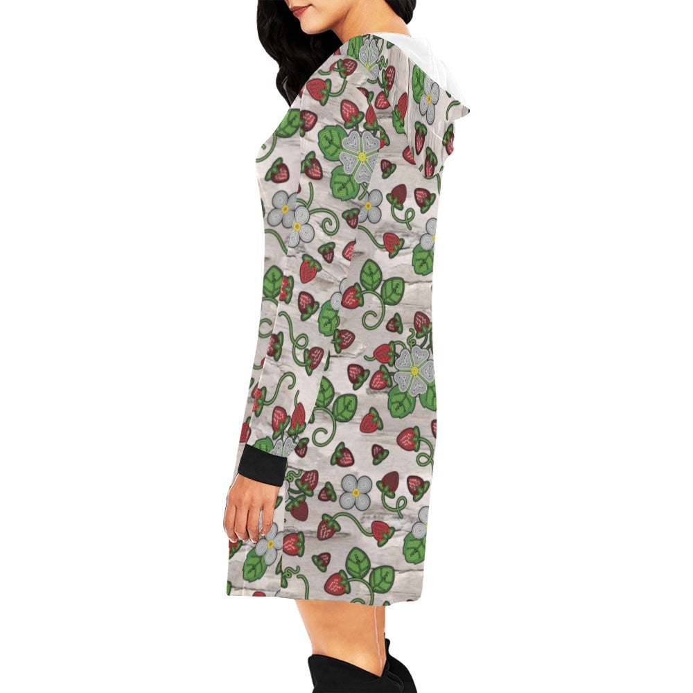 Strawberry Dreams Bright Birch Hoodie Dress