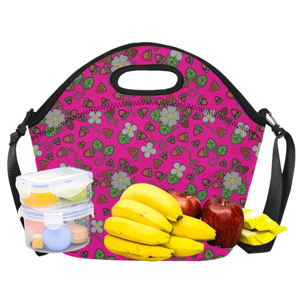 Strawberry Dreams Blush Neoprene Lunch Bag/Large