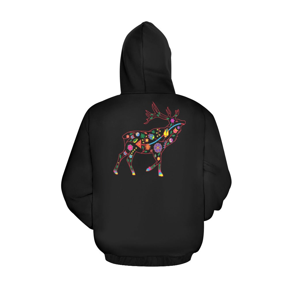 Floral Elk Hoodie for Men (USA Size)