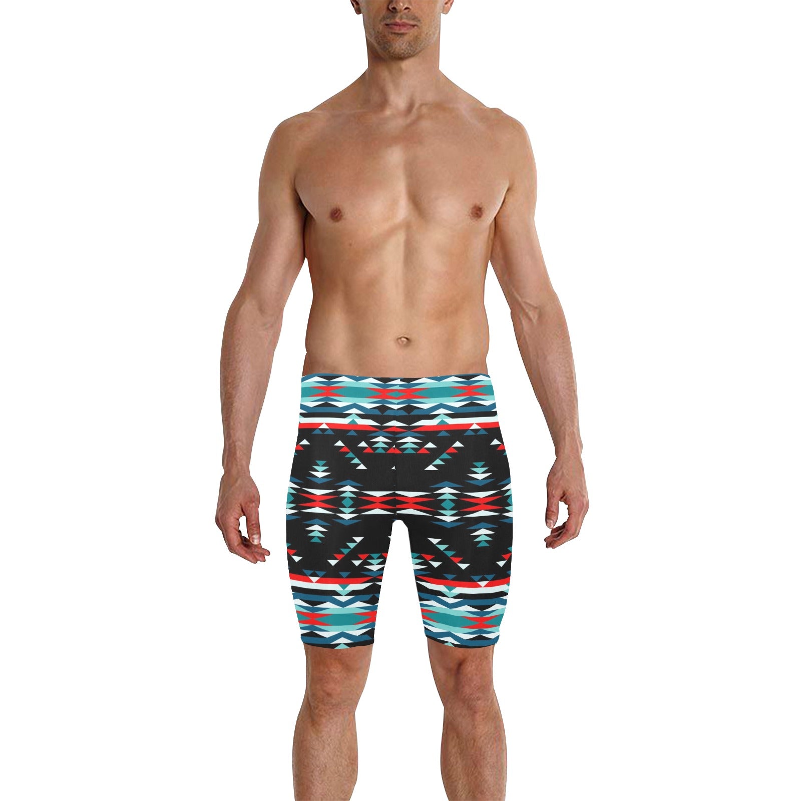 Visions of Peaceful Nights Men's Knee Length Swimming Trunks