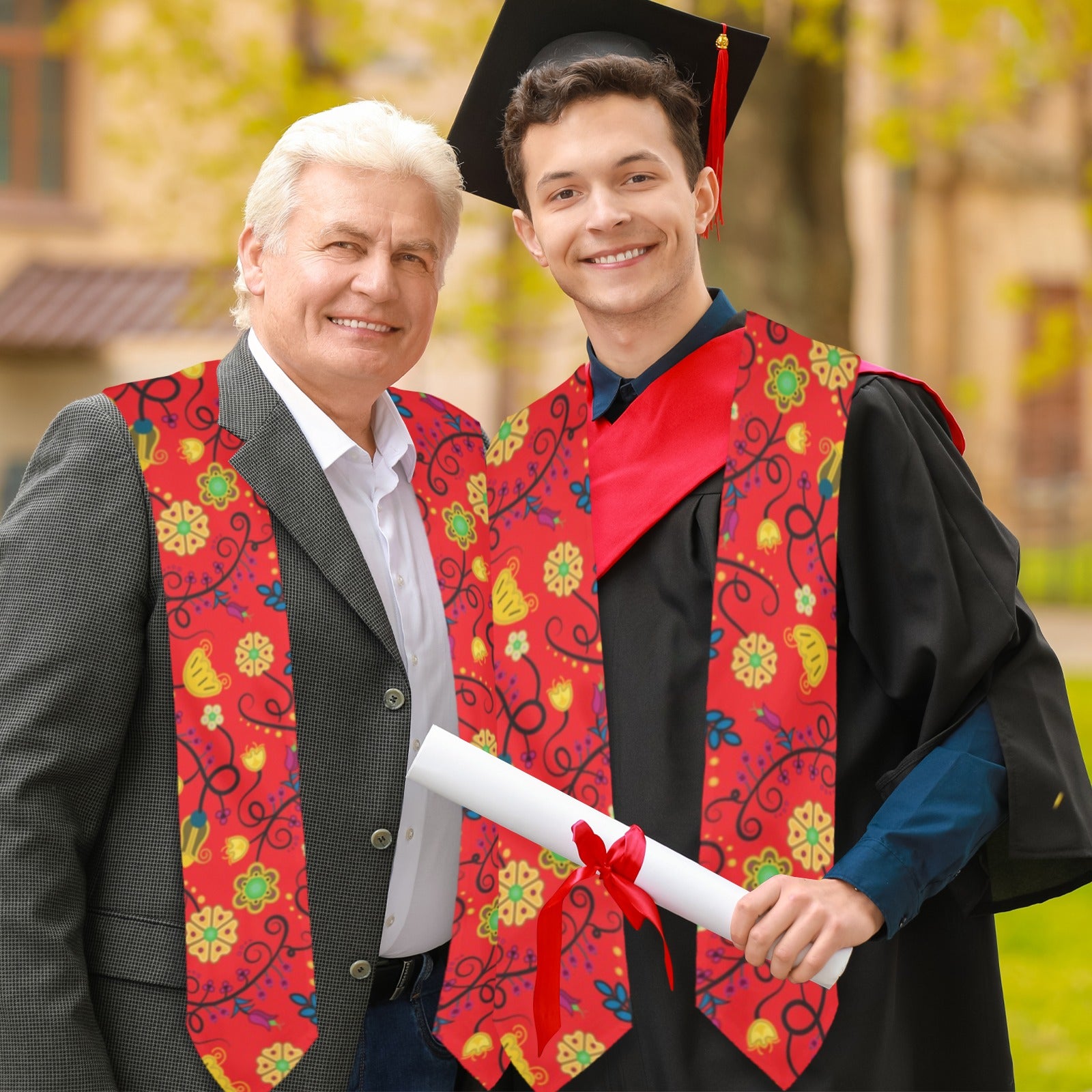 Nipin Blossom Fire Graduation Stole