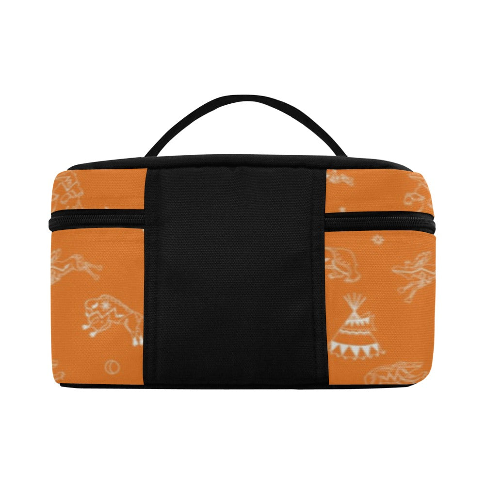 Ledger Dabbles Orange Cosmetic Bag/Large