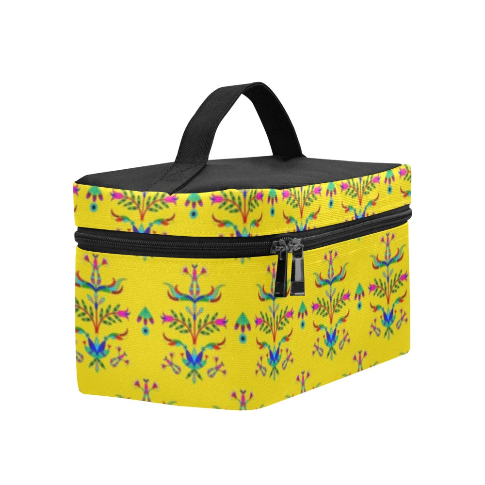 Dakota Damask Yellow Cosmetic Bag/Large