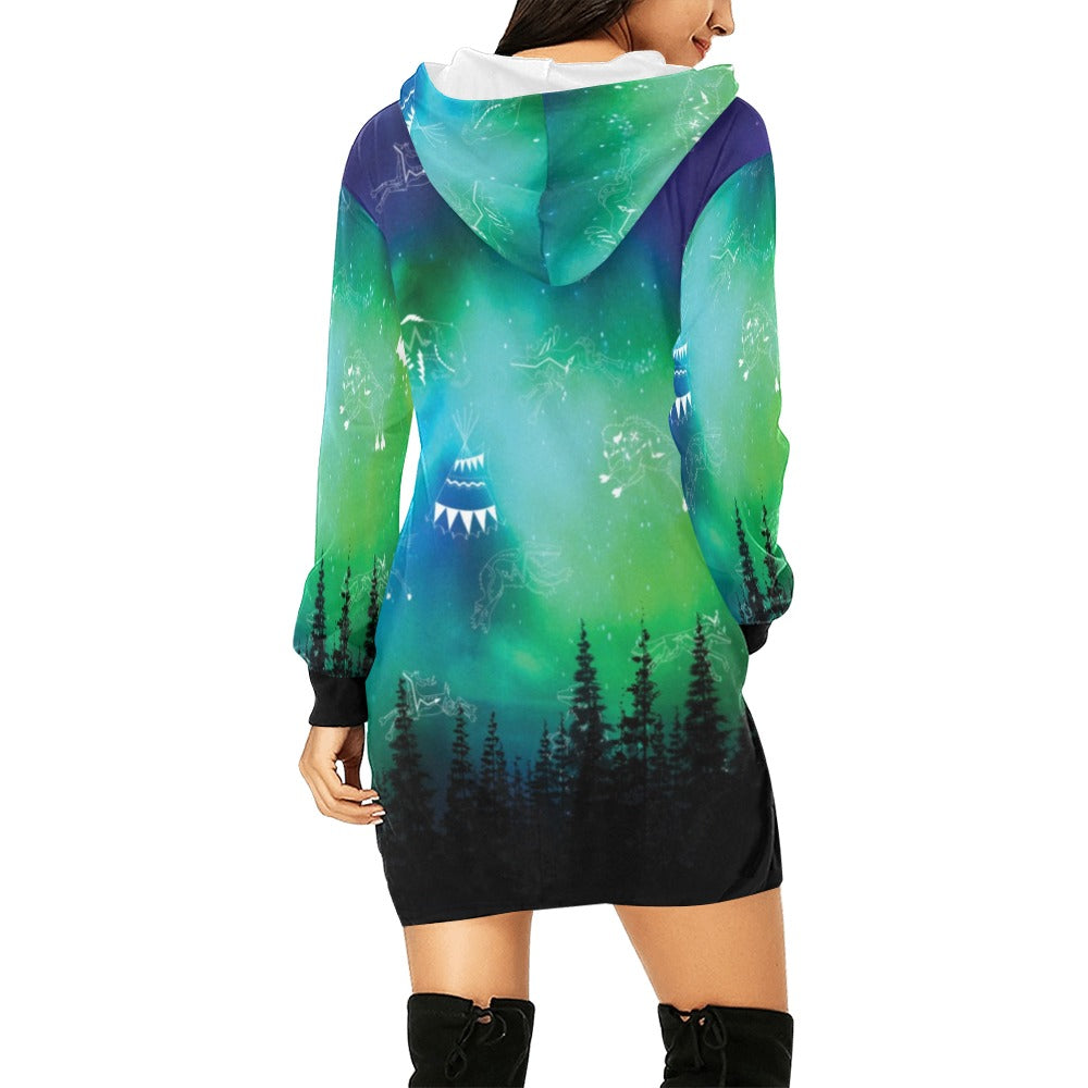 Aurora Medicine Animals Hoodie Dress