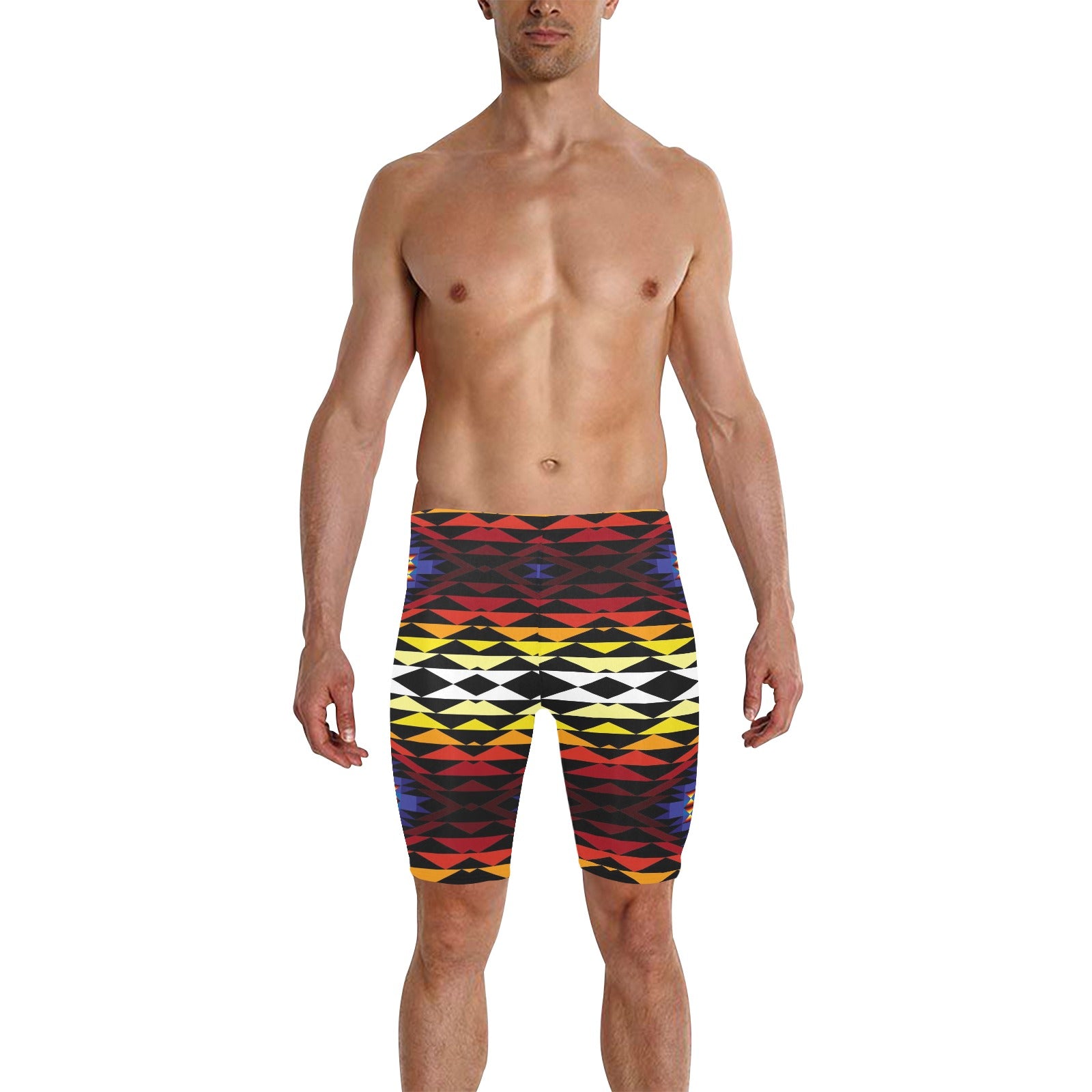 Sunset Blanket Men's Knee Length Swimming Trunks