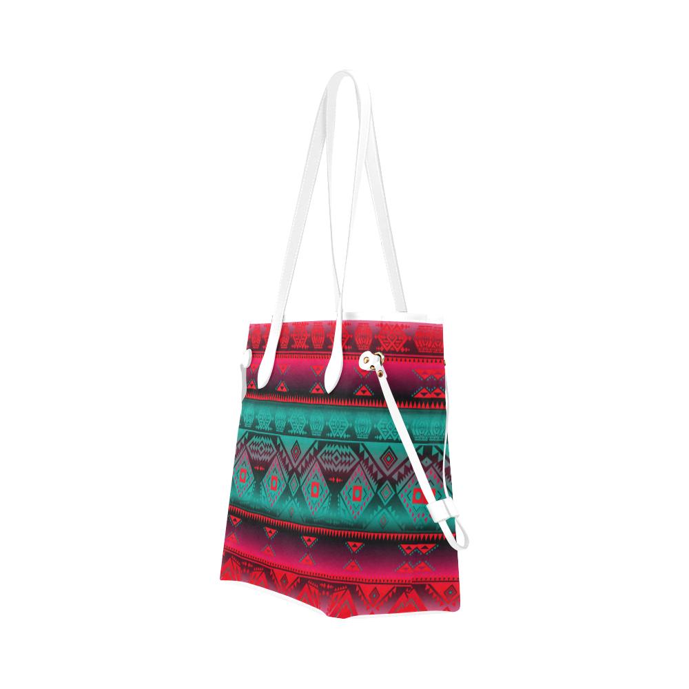 California Coast Summer Gather Clover Canvas Tote Bag (Model 1661) Clover Canvas Tote Bag (1661) e-joyer 