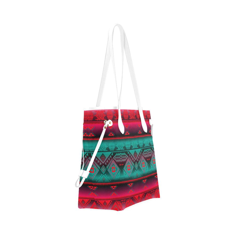 California Coast Summer Gather Clover Canvas Tote Bag (Model 1661) Clover Canvas Tote Bag (1661) e-joyer 