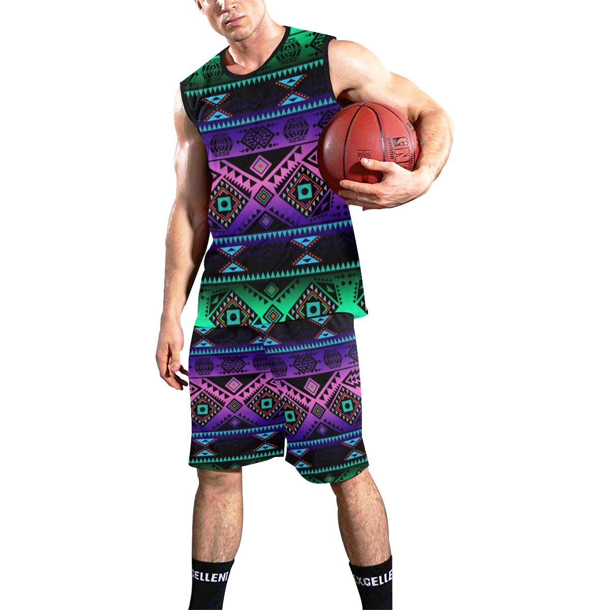 California Coast Sunrise All Over Print Basketball Uniform Basketball Uniform e-joyer 