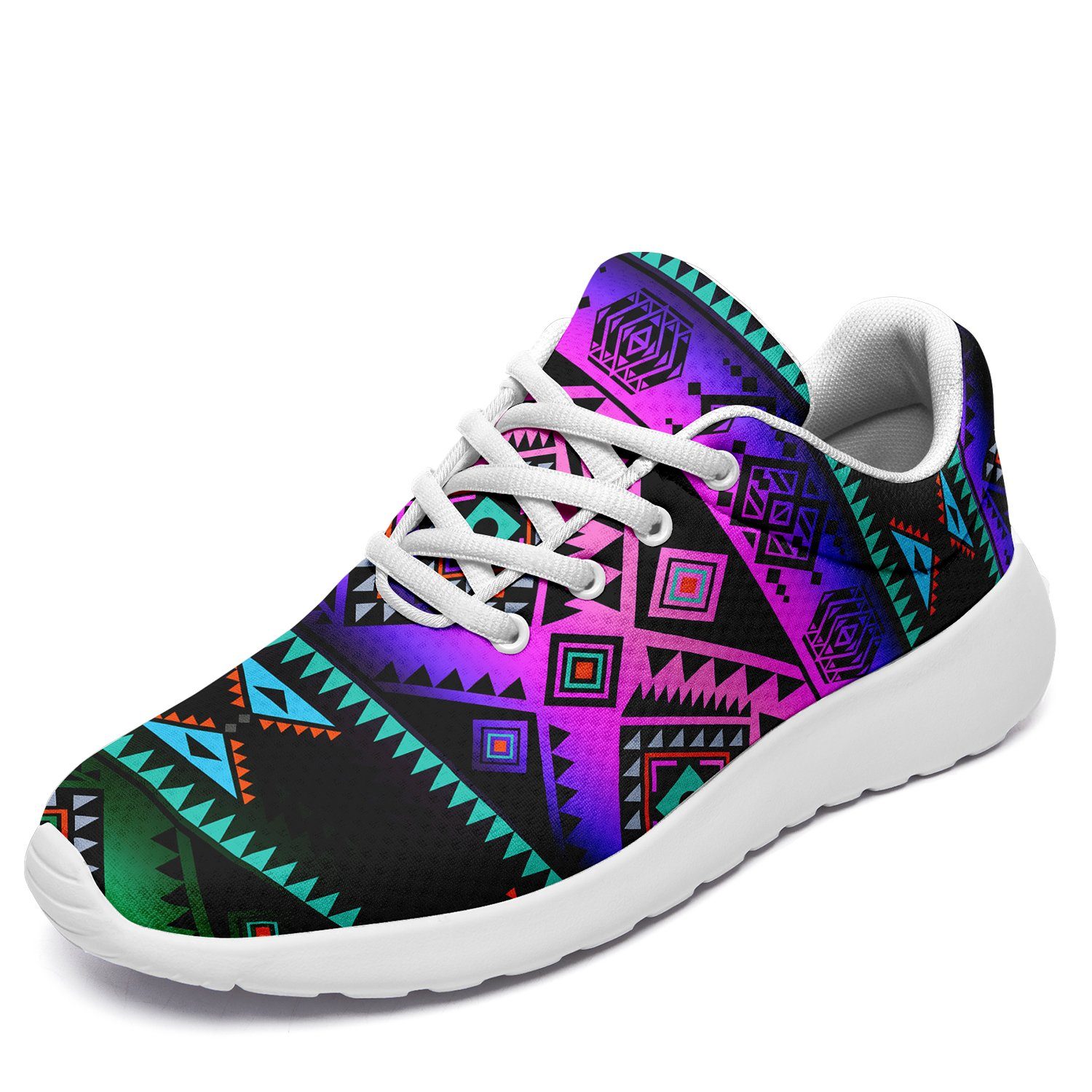 California Coast Sunrise Ikkaayi Sport Sneakers 49 Dzine US Women 4.5 / US Youth 3.5 / EUR 35 White Sole 